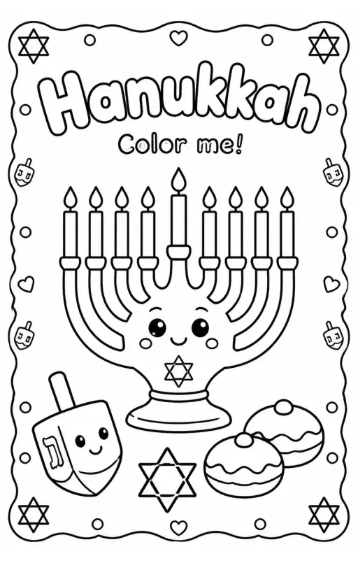 Hanukkah Coloring Pages
