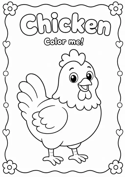 Chicken Coloring Pages