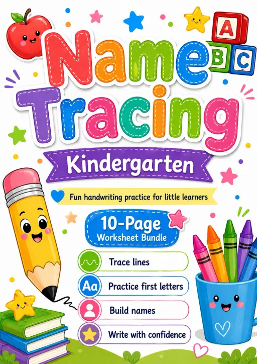 Name Tracing Worksheet Pack