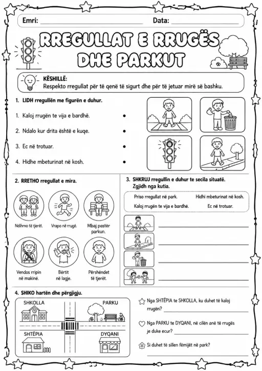 Rregullat e rrugës dhe parkut
