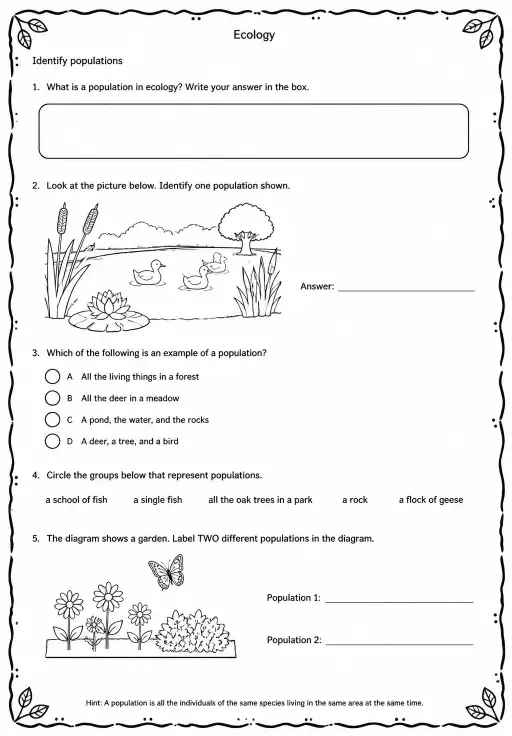 Identify populations