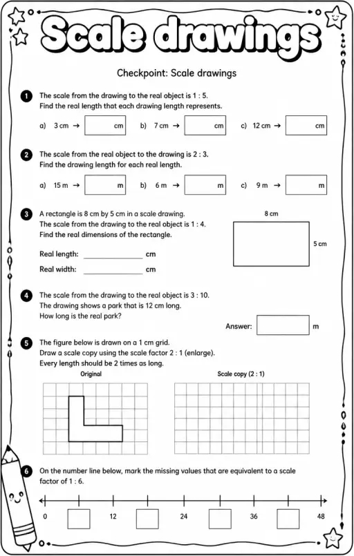 Checkpoint: Scale drawings