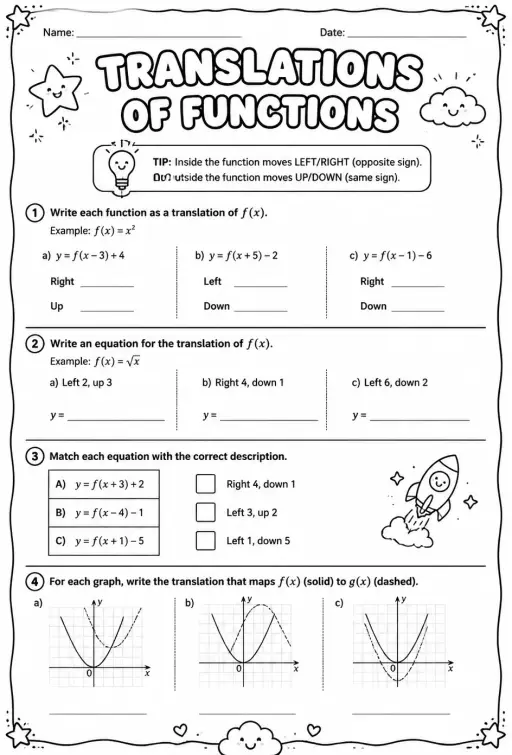 Translations of functions
