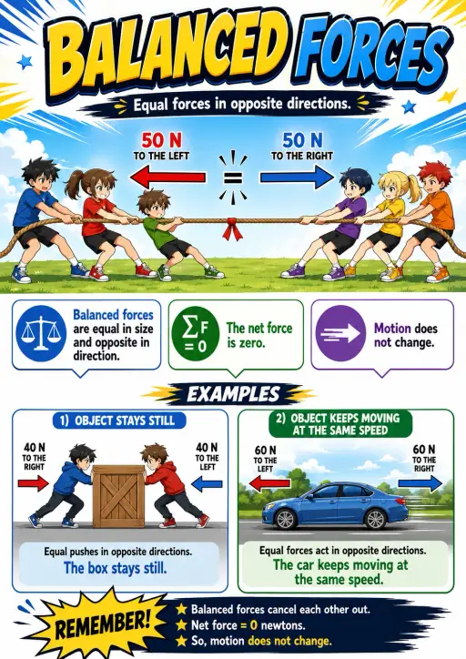 2) Object Keeps Moving At the Same Speed Forces Infographic