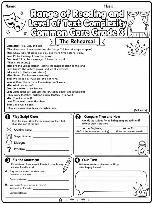 Range of Reading and Level of Text Complexity Common Core Grade 3