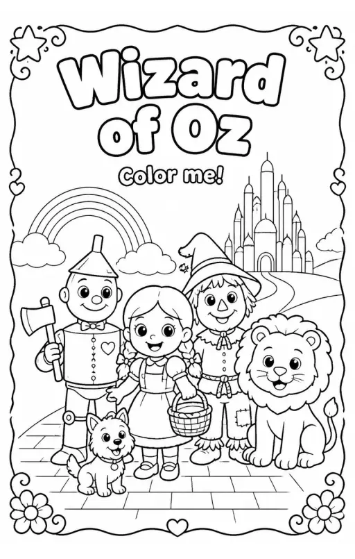 Wizard of Oz Coloring Pages