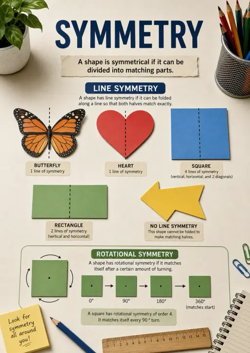 Symmetry Geometry Infographic