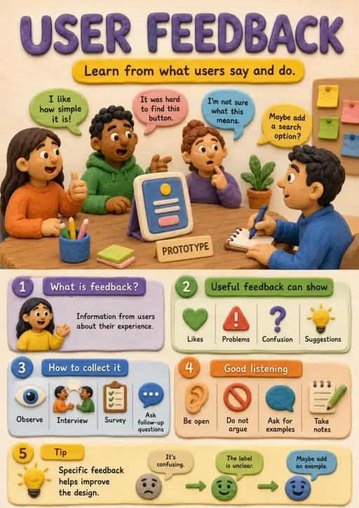 User Feedback Design Thinking Infographic