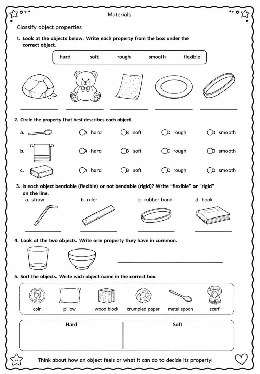Classify object properties