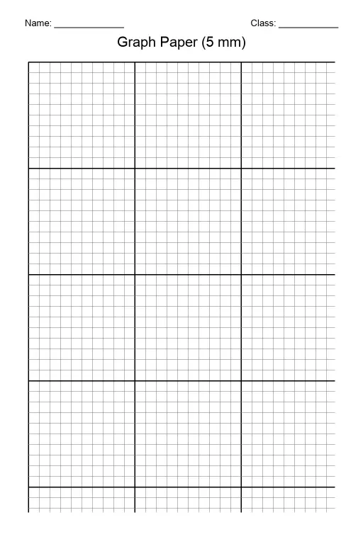 Graph Paper 5 mm