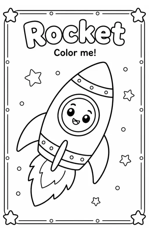 Rocket Coloring Pages