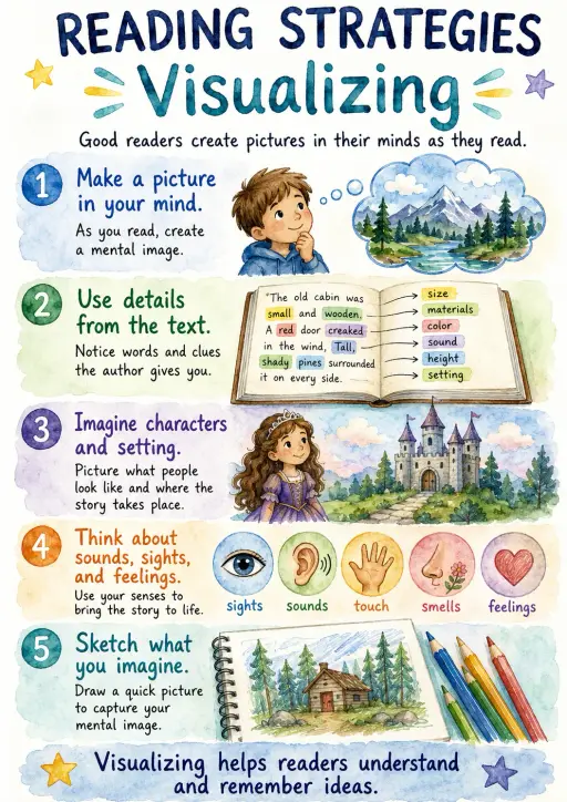 Visualizing Reading Strategies Infographic