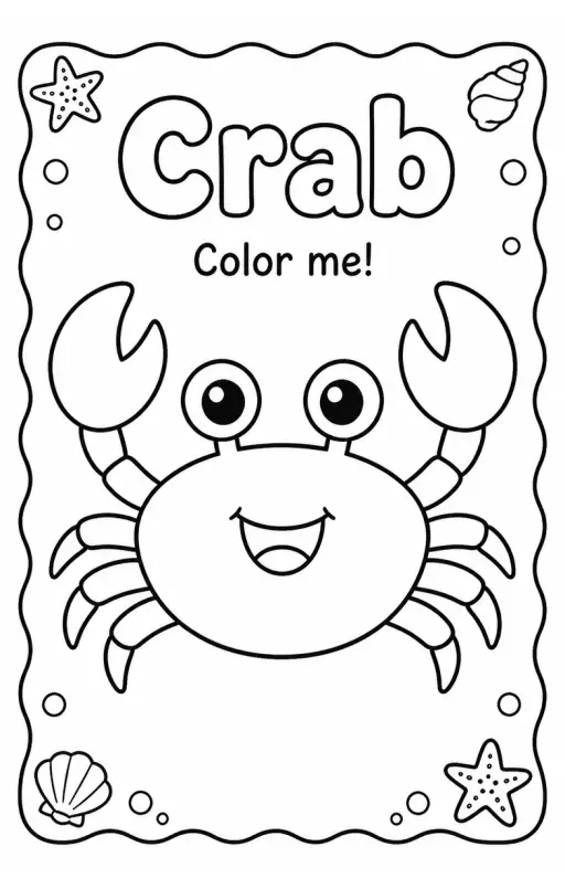 Crab Coloring Pages