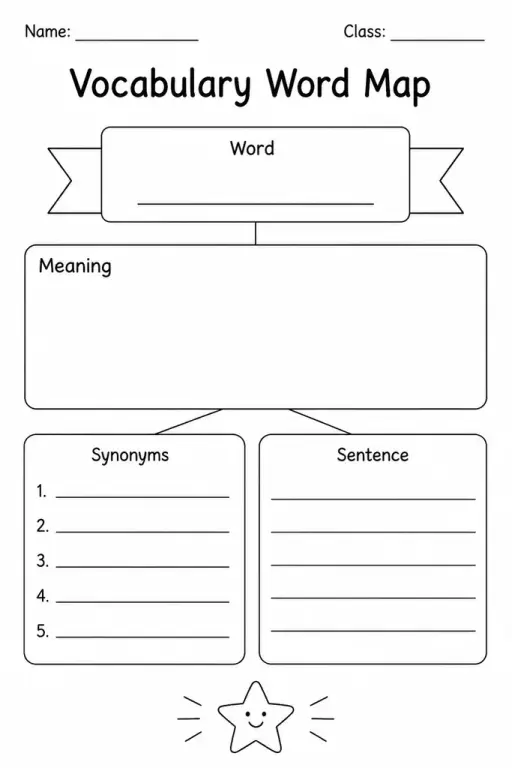 Vocabulary Word Map