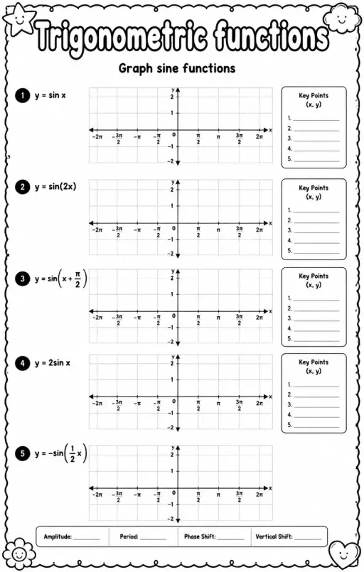 Graph sine functions