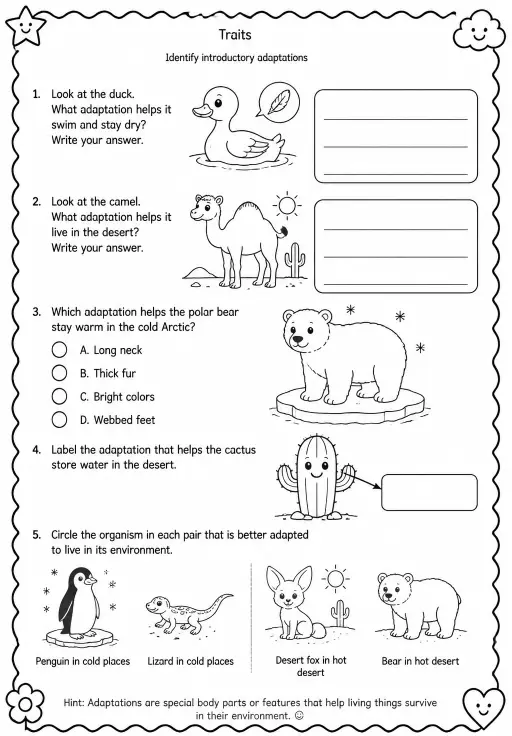 Identify introductory adaptations