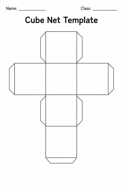 Cube Net Template