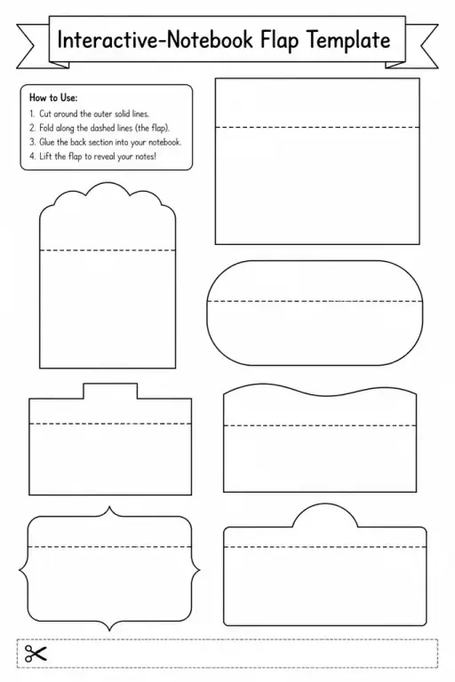 Interactive-Notebook Flap Template