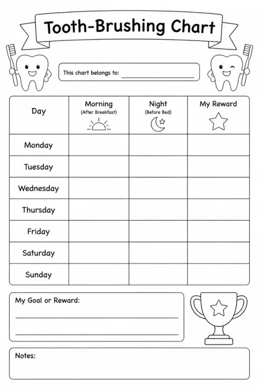 Tooth-Brushing Chart