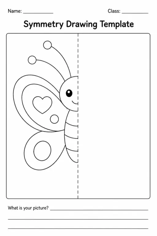 Symmetry Drawing Template