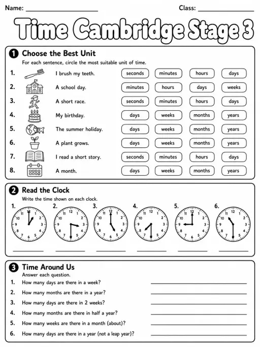 Time Cambridge Stage 3