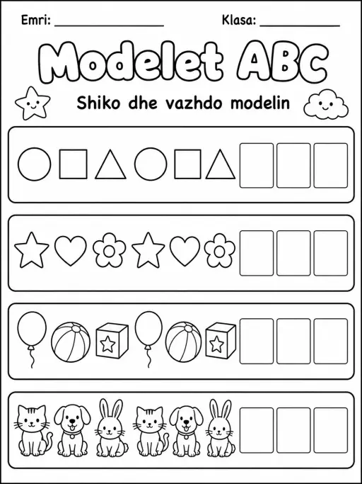 Modelet ABC - Pako fletësh pune