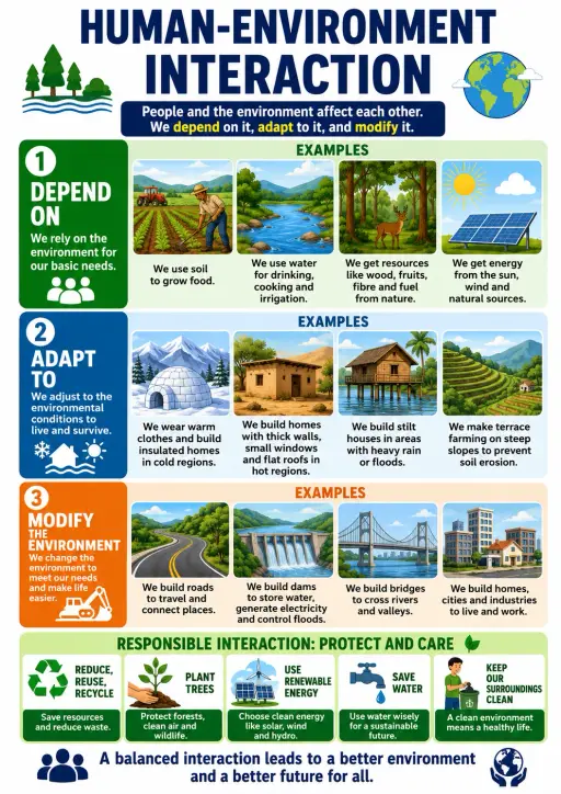 Human-environment Interaction Geography Infographic