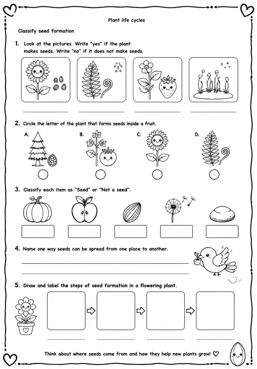 Classify seed formation