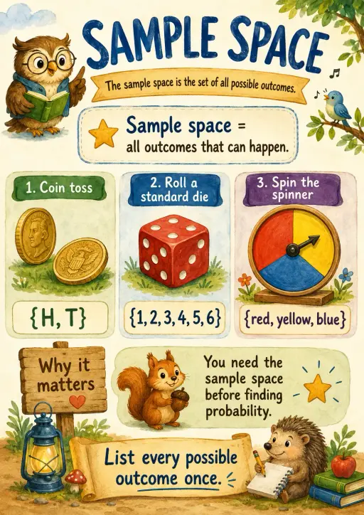 Sample Space Probability Infographic
