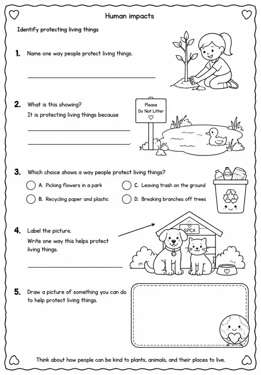 Identify protecting living things