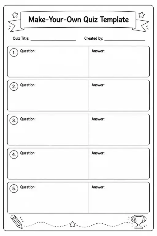 Make-Your-Own Quiz Template