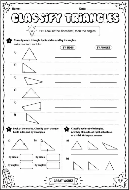 Classify triangles