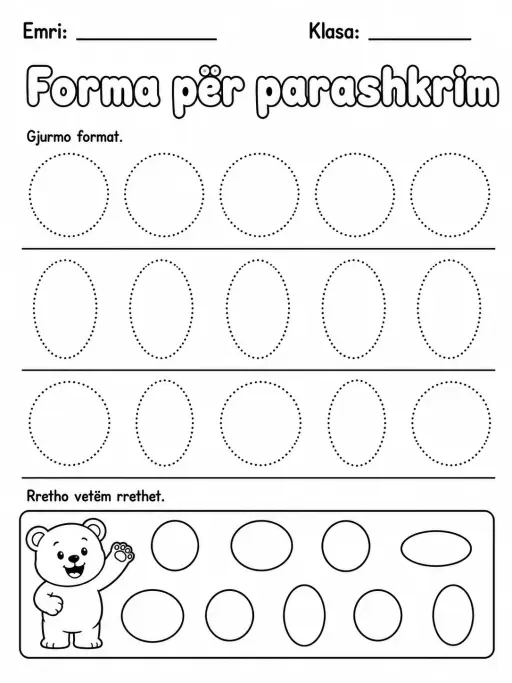 Forma për parashkrim - Pako fletësh pune