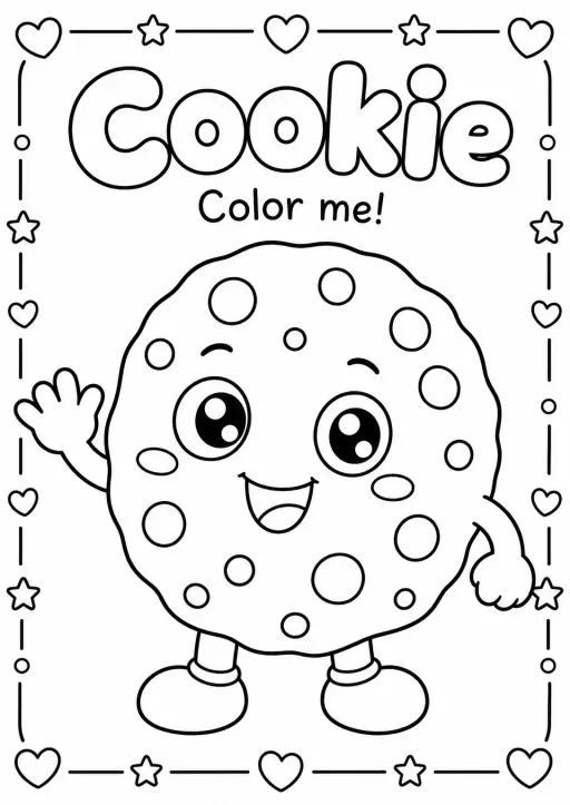 Cookie Coloring Pages