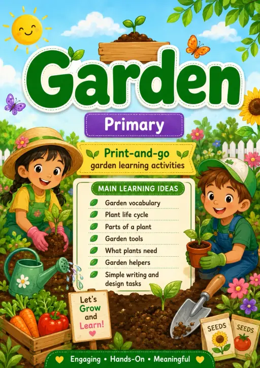 Garden Worksheet Pack