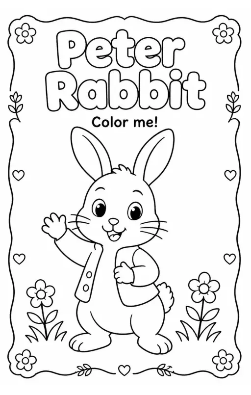 Peter Rabbit Coloring Pages