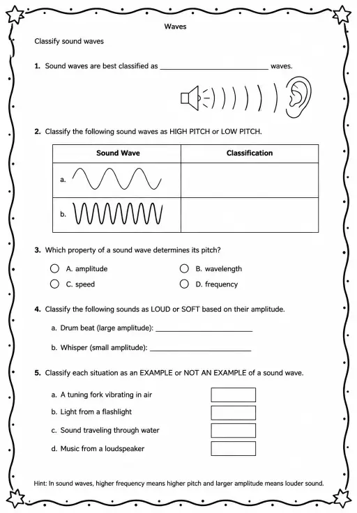 Classify sound waves