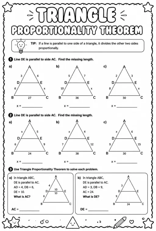 Triangle Proportionality Theorem