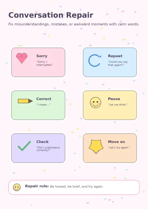 Conversation Repair Infographic