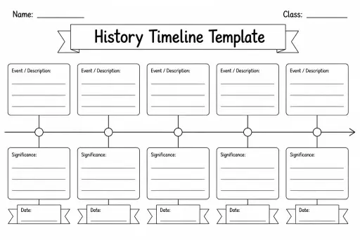 History Timeline Template