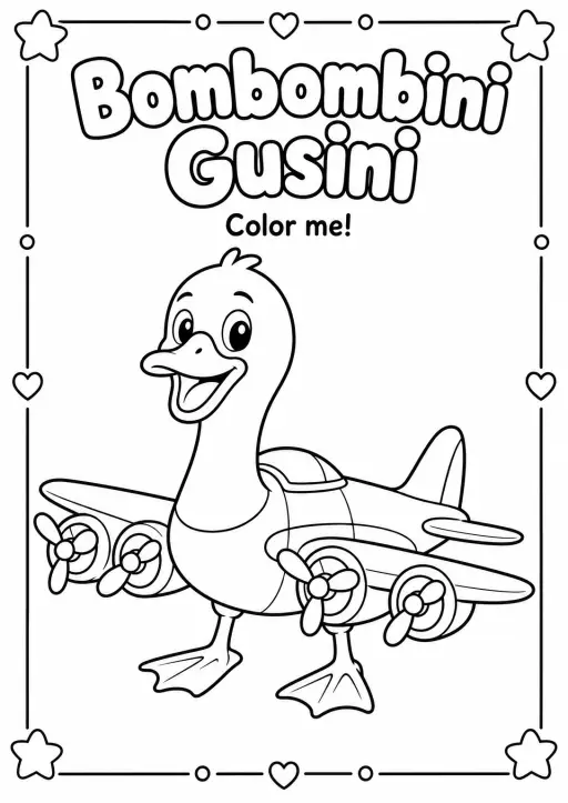 Bombombini Gusini Coloring Pages