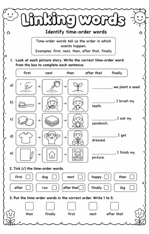 Identify time-order words