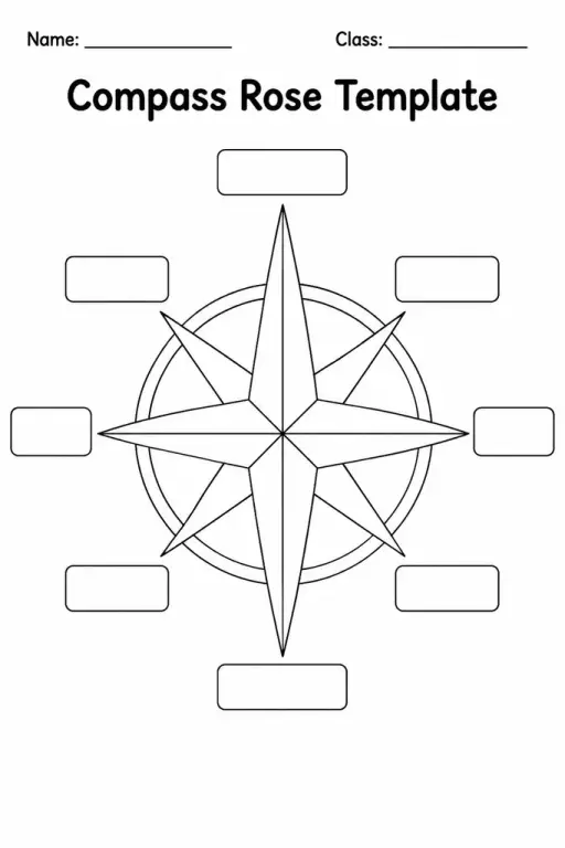 Compass Rose Template
