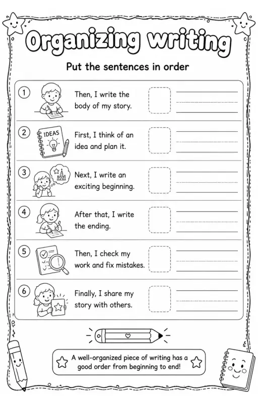 Put the sentences in order