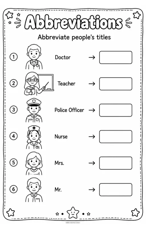 Abbreviate people's titles