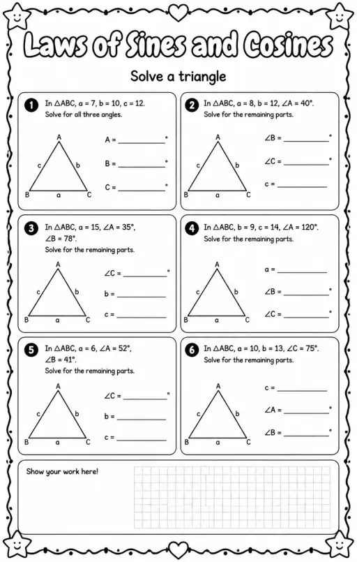 Solve a triangle