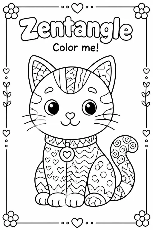 Zentangle Coloring Pages