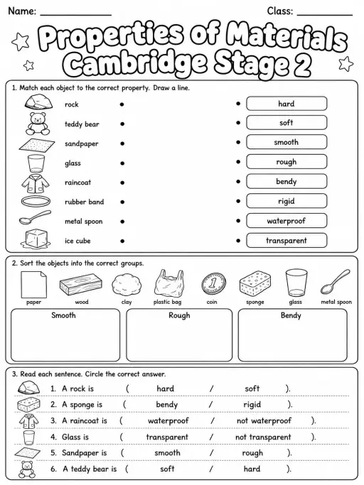 Properties of Materials Cambridge Stage 2