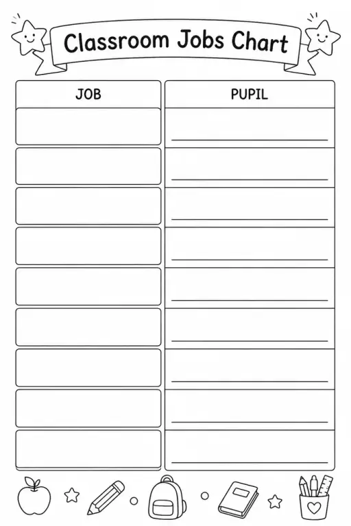 Classroom Jobs Chart