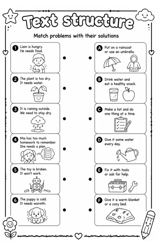 Match problems with their solutions